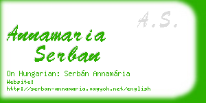 annamaria serban business card
