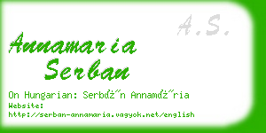 annamaria serban business card